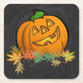 Spookdieren pomkin kartonnen onderzetters (Voorkant)