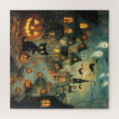 Spookdorp puzzel legpuzzel (Horizontaal)