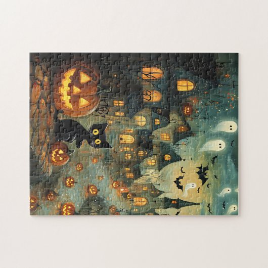 Spookdorp puzzel legpuzzel (Horizontaal)
