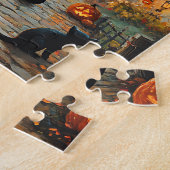Spookdorp puzzel legpuzzel (Zijkant)