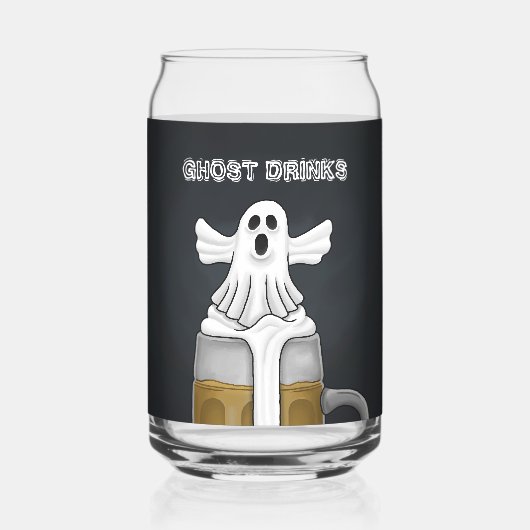 Spookdranken Blikvorm Glas (Voorkant)
