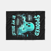 Spooked Schattige Ghost Halloween Spooky Seizoen Fleece Deken (Voorkant (Horizontaal))