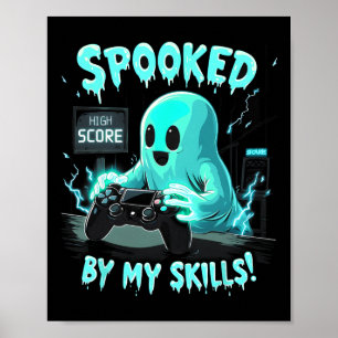 Spooked Schattige Ghost Halloween Spooky Seizoen Poster