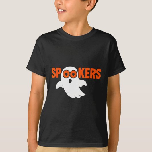 Spookers Funny Ghost Occult Horror Halloween T-shirt (Voorkant)