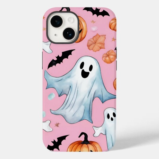 Spookfeest in het roze Case-Mate iPhone case (Achterkant)