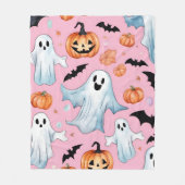 Spookfeest in het roze fleece deken (Voorkant)