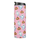 Spookfeest in het roze thermosbeker (Geroteerd rechts)