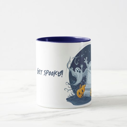 Spookfeesten op het kerkhof mok (Midden)