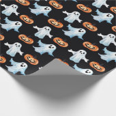 Spookfeestje cadeaupapier (Hoek)