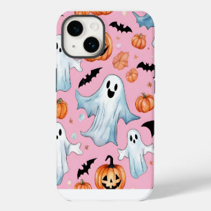 Spookfeestje in roze Case-Mate iPhone 14 hoesje