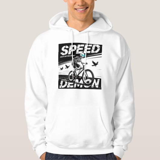 Spookfietser Grafische Speed Demon Hoodie (Voorkant)