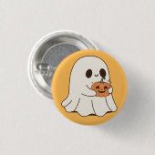 Spookgeest Ronde Button 3,2 Cm (Voorkant /achterkant)