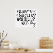 spookgoblins ghoulus oh mijn mummy halloween poster (Keuken)