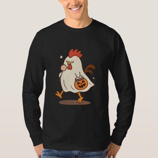 Spookhaan Halloween T-Shirt (Voorkant)