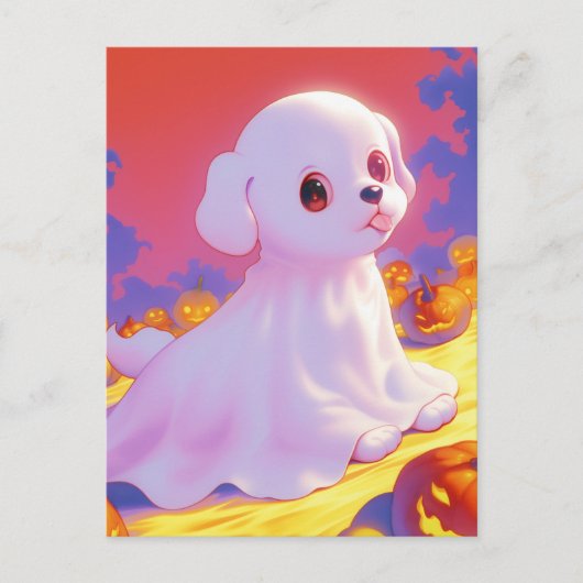 Spookhond Briefkaart (Voorkant)