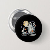 spookhond ronde button 5,7 cm (Voorkant /achterkant)