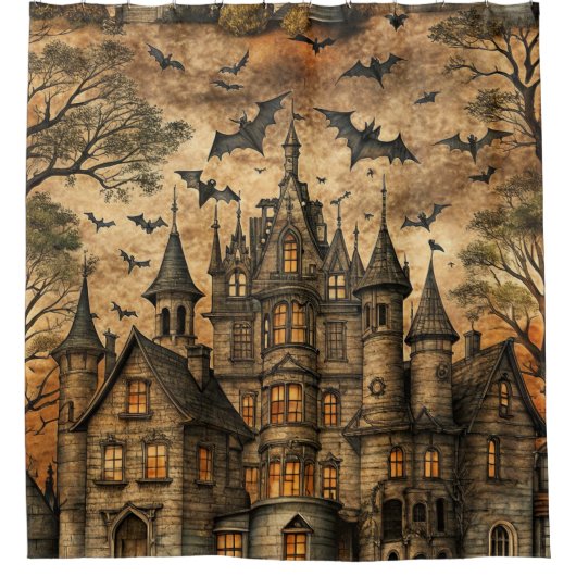  spookhuis (2) douchegordijn (Voorkant)