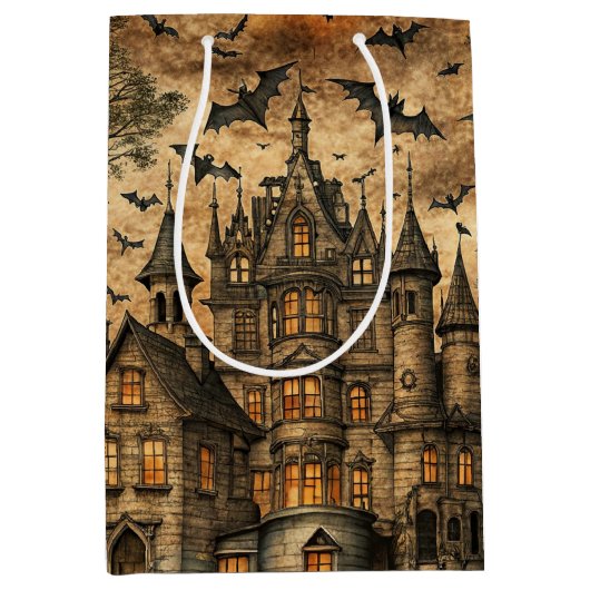  spookhuis (2) medium cadeauzakje (Voorkant)