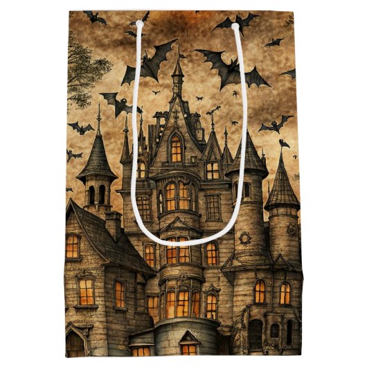  spookhuis (2) medium cadeauzakje (Achterkant)