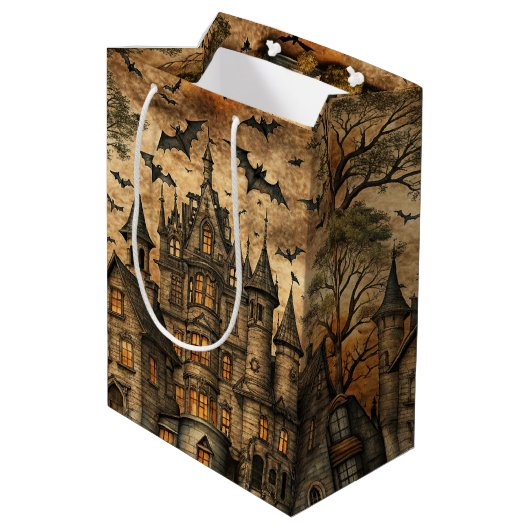  spookhuis (2) medium cadeauzakje (Achterkant Gekanteld)