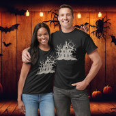  spookhuis Black Halloween T-shirt