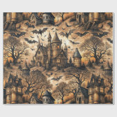  spookhuis cadeaupapier (Vlak)