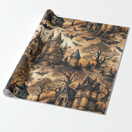  spookhuis cadeaupapier