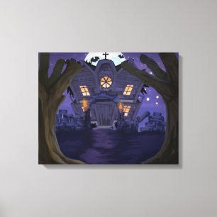 spookhuis canvas afdruk