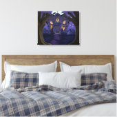 spookhuis canvas afdruk (Insitu (Slaapkamer))