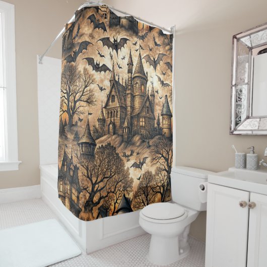  spookhuis douchegordijn (In situ)