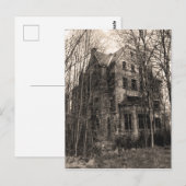  spookhuis echte foto Halloween Briefkaart (Voorkant / Achterkant)