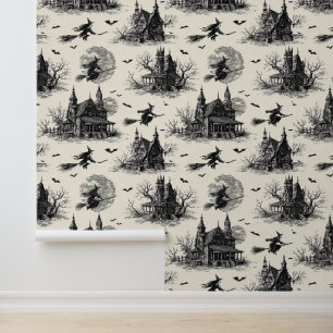 spookhuis en toile patroon (2) behang