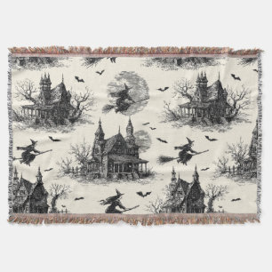 spookhuis en toile patroon (2) deken