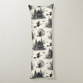  spookhuis en toile patroon (2) lichaamskussen (Achterkant (Verticaal))