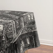 spookhuis en toile-patroon voor heksen tafelkleed (Voorbeeld)