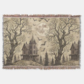 spookhuis en volle maan deken (Voorkant)