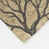  spookhuis en volle maan fleece deken (Hoek)