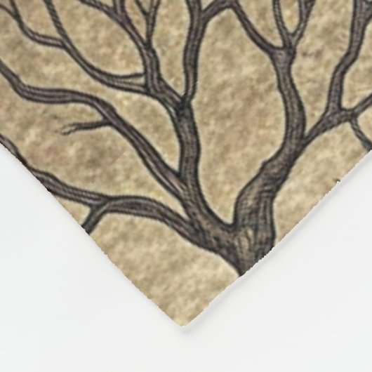  spookhuis en volle maan fleece deken (Hoek)