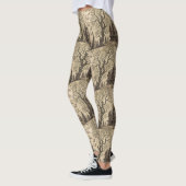  spookhuis en volle maan leggings (Links)