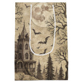  spookhuis en volle maan medium cadeauzakje (Achterkant)