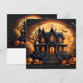 Spookhuis Feestdagenkaart (Voorkant / Achterkant)