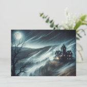 Spookhuis Feestdagenkaart (Staand voorkant)