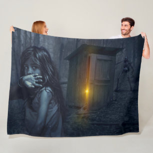 SPOOKHUIS FLEECE DEKEN