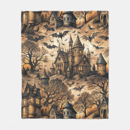 spookhuis fleece deken