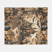  spookhuis fleece deken (Voorkant (Horizontaal))