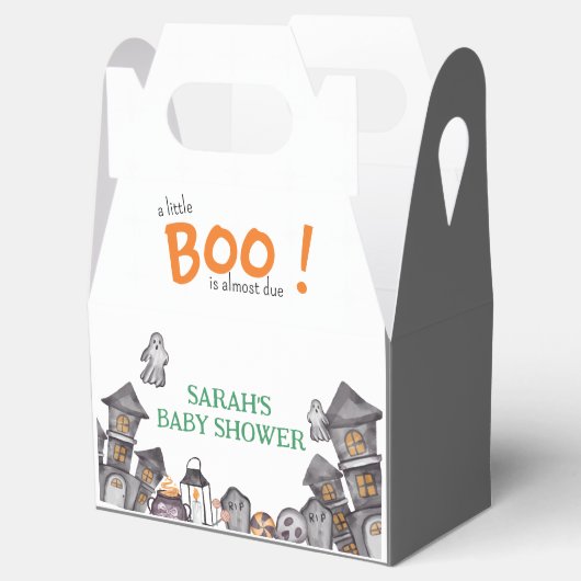 Spookhuis Halloween Baby shower Herfst Thema Bedankdoosjes (Geopend)