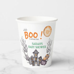 Spookhuis Halloween Baby shower Herfst Thema Papieren Bekers