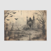 spookhuis Halloween Decoupage Tissuepapier (Voorkant)