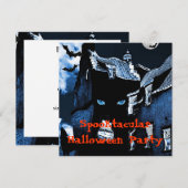Spookhuis Halloween feest Kaart (Voorkant / Achterkant)