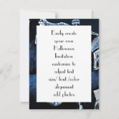 Spookhuis Halloween feest Kaart (Achterkant)